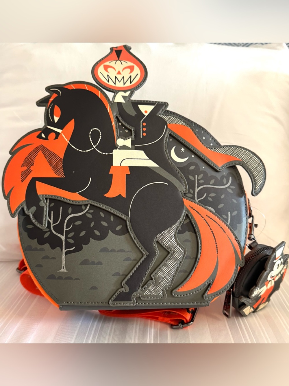 2026 Disney Mickeys Not Scary Halloween Party Headless Horseman Loungefly Bag
